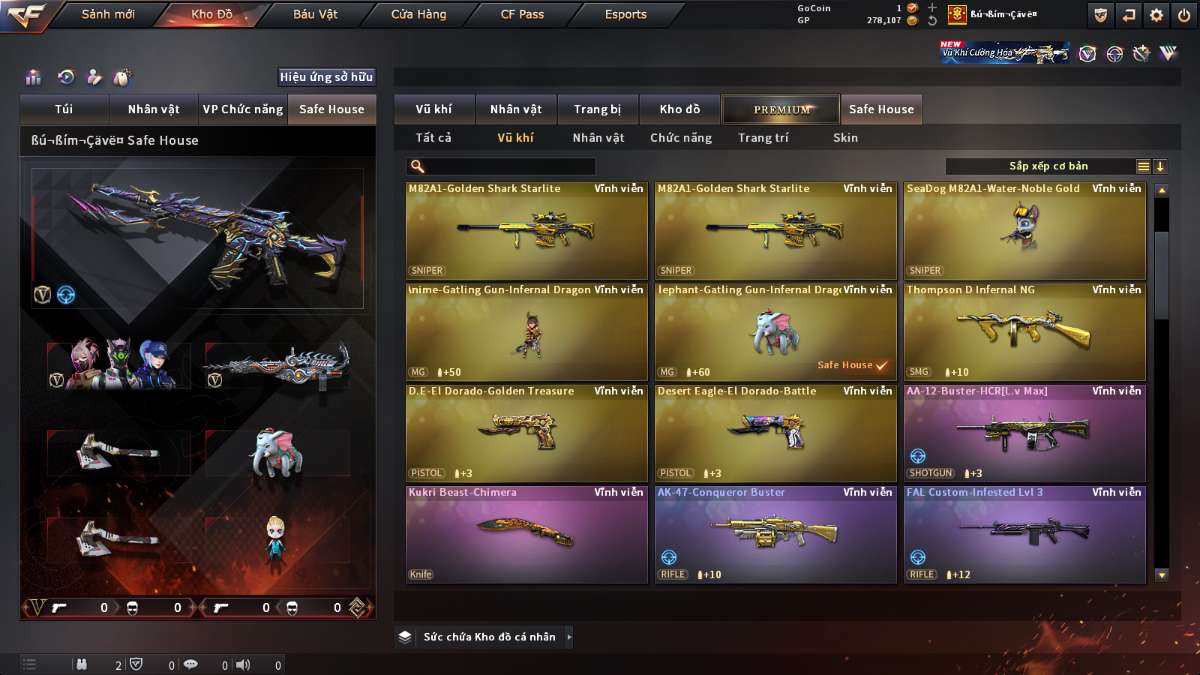 shop acc cf uy tin gia re